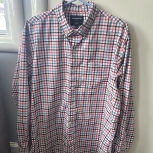 Bonobos Red and Blue Casual Button Down Shirt